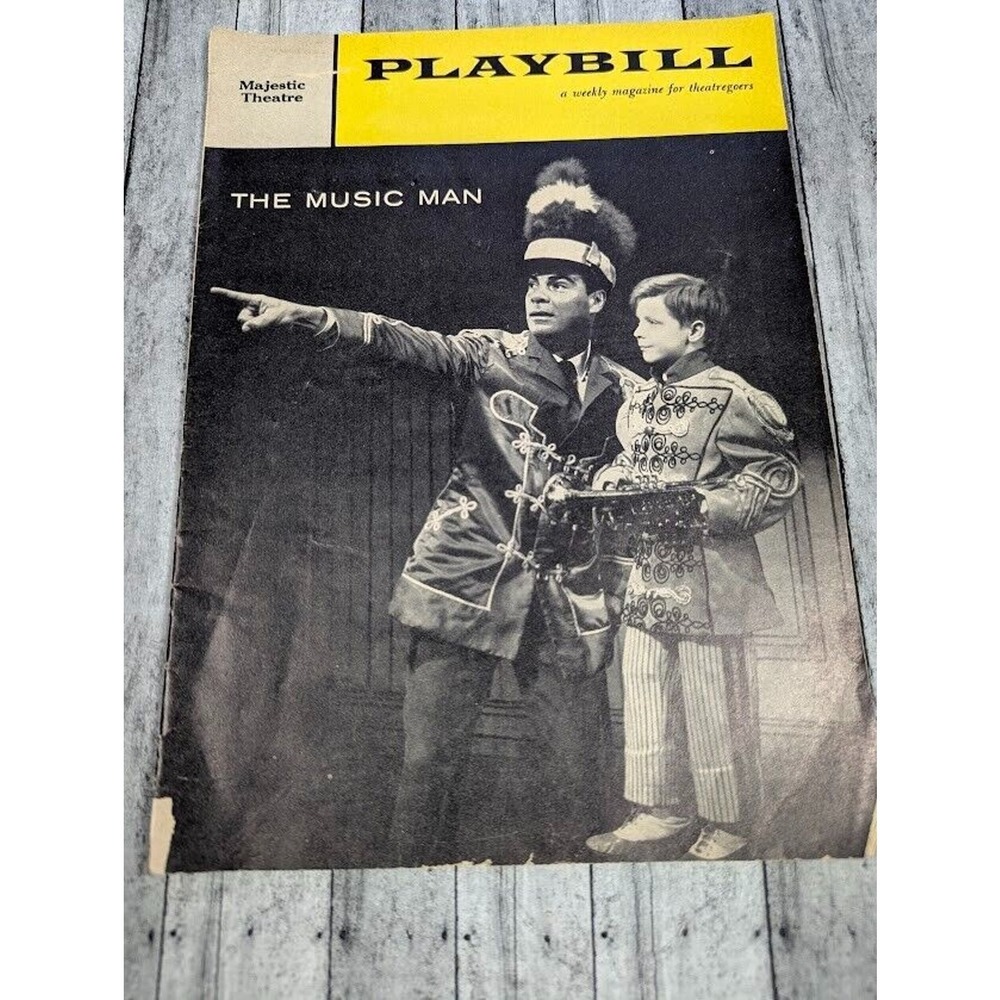 Playbill The Music Man Majestic Theatre August 1960 Bert Parks